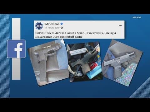 IMPD arrests 3 adults, seizes 3 guns after disturbance over basketball game on Indy's east side