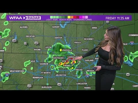 DFW Weather: Rain returns and rain chances continue into next week