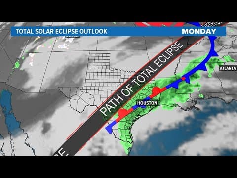 Lo que puedes esperar durante el eclipse el lunes con cielos nublados en el pronóstic