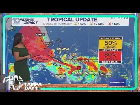 Tracking the Tropics: Tropical wave has high chance of developing into depression | Friday, 6 a.m.