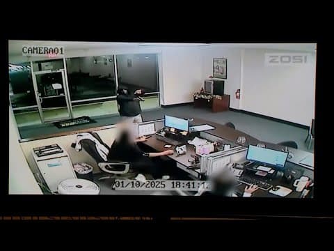 BODYCAM: North Texas armed robbery suspects hold employees at gunpoint, shoot at officers