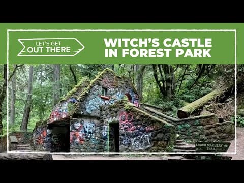 Kicking off Halloween season exploring the Witch's Castle in Forest Park