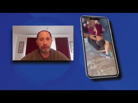 NCA Dallas cheer scare: Dad in viral video says 'all hell broke loose' after fight | FULL INTERVIEW