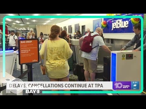 Delays, cancellations continue Wednesday at Tampa International Airport