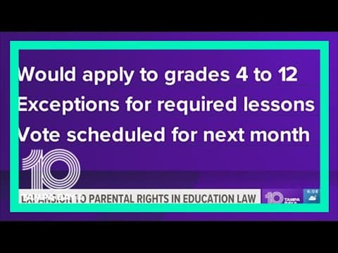 DeSantis proposes expansion of 'Parental Rights' law to all grades