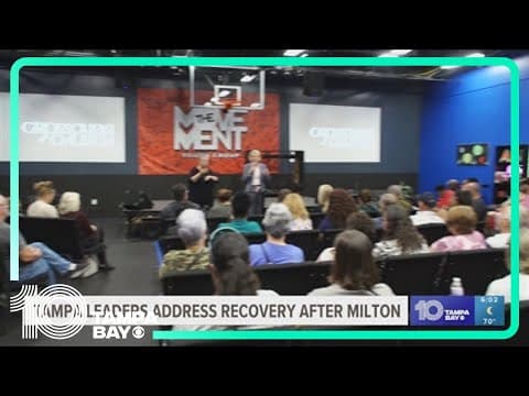 Tampa leaders address recovery after Hurricane Milton