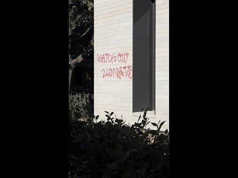 Update on vandalism to Jewish temple