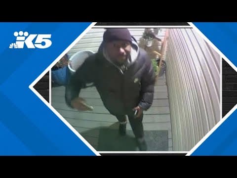 Tacoma police release video of man making threats outside WSP trooper's home