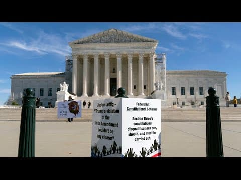 Live: Supreme Court arguments begin in case seeking to kick Trump off ballot over Capitol attack