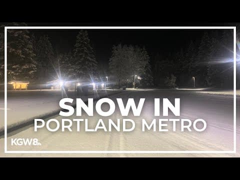 Scattered snow in Portland metro still possible | Extended forecast