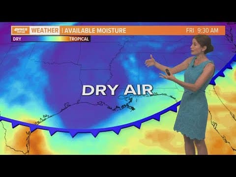 Spotty rain this weekend; cool front on the way