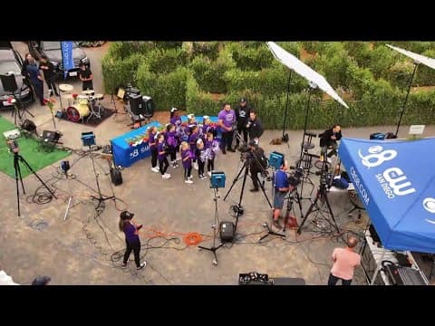 Carlsbad Lancer Dancers, Pop Warner Football and Lancer Loyal cheer team joins CBS 8