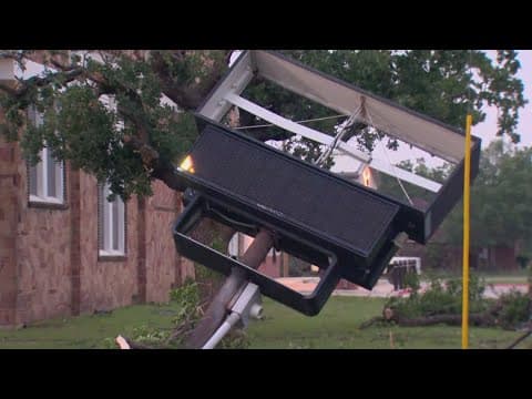 Gordon, Texas sees damage, downed power lines after severe storms move through