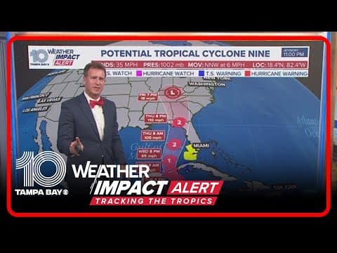 Tracking the Tropics: Potential Tropical Cyclone now expected to make landfall as Category 2 hurrica