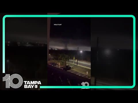 Tornado caught on camera in Tampa Bay, Florida