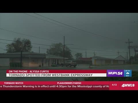 Tornado confirmed to have touched down in Marrero
