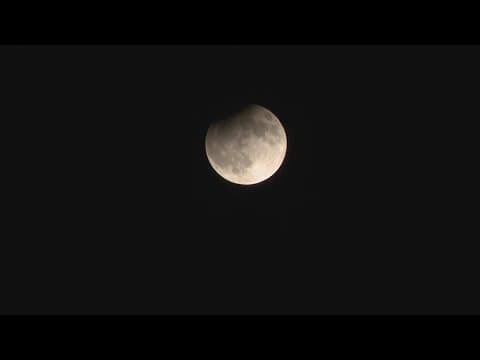 Moment of Zen: Super full harvest moon, partial lunar eclipse over Houston