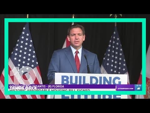 New bill signed by DeSantis to increase affordable housing access, ban rent control