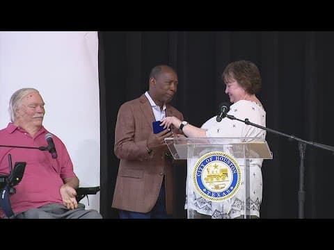 Houston mayor awarded George Bush Medal for empowering people with disabilities