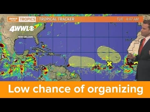 Tuesday morning tropical update: Low chance of development this week