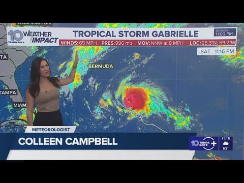 Tracking the Tropics: Tropical Storm Gabrielle expected to become hurricane this weekend