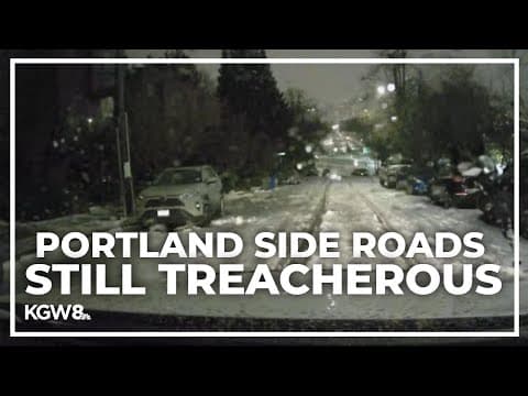 Checking out road conditions around the Portland metro area Thursday
