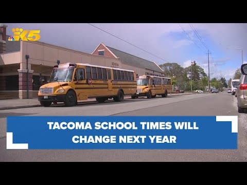 Tacoma high school start times to move later, middle schools earlier next year