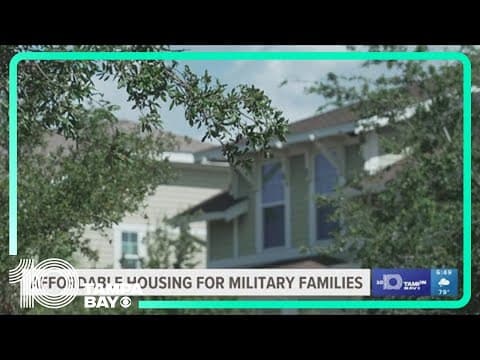 Here's how the affordable housing crisis affects military families at MacDill Air Force Base