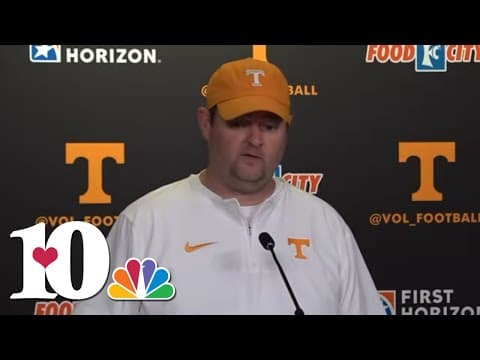 Vols Head Coach Josh Heupel speaks after win against UConn