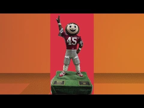 Kroger loans Brutus Buckeye statue to College Traditions ahead of The Game