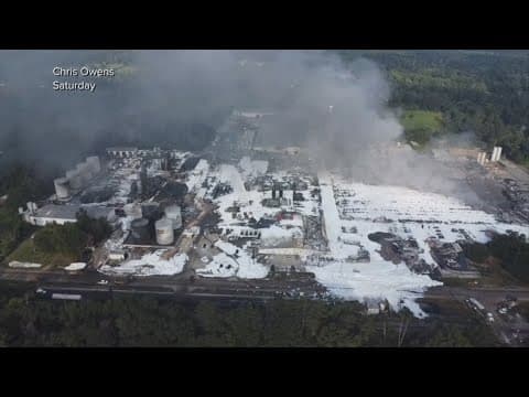 EPA monitoring air conditions after fire at Roseland chemical plant