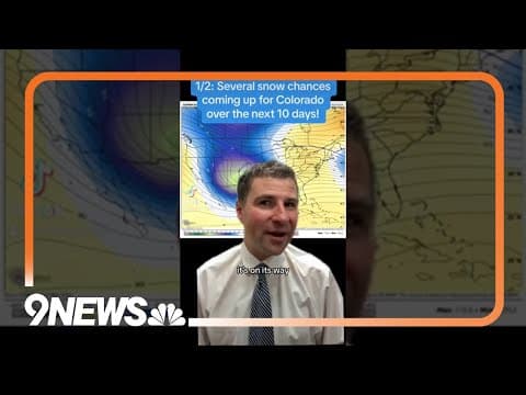 Colorado weather update: Snow chances coming up ❄️