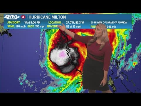 Wednesday 5PM First Weather: Hurricane Milton approaches Florida Gulf Coast