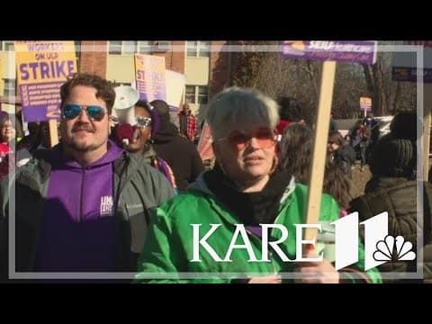 Twin Cities nursing home employees take part in one-day strike