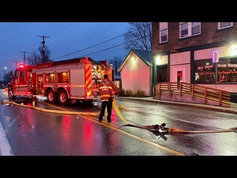 Fire behind Union County restaurant hospitalizes 1 person