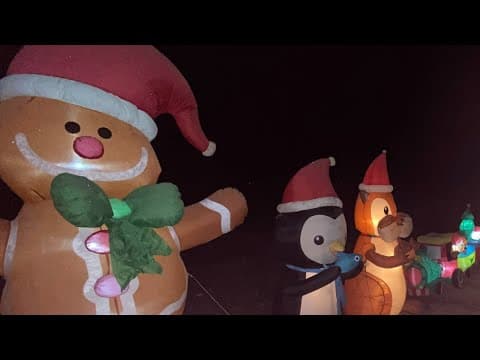 Nearly 300 Christmas inflatables on display in Groveport