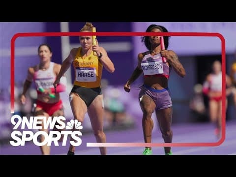 Sha'Carri Richardson saves US women from near relay collapse at Paris Olympics