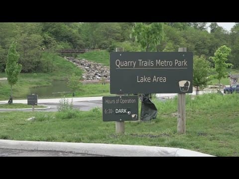 Rock climber rescued nearly 100 feet above water at Quarry Trails Metro Park