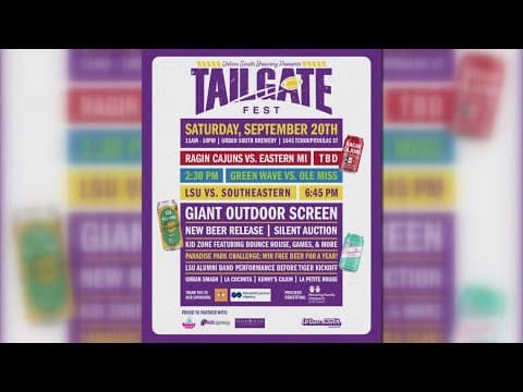 The second annual Tailgate Fest is back this Saturday at Urban South Brewery