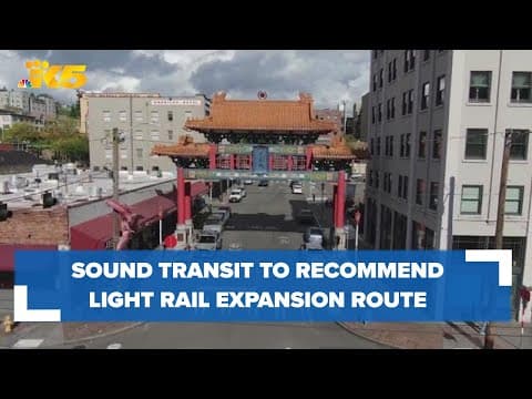 Sound Transit to pick light rail expansion route to Ballard