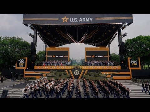 Watch Live || Military parade kicks off in Washington D.C with tanks, troops and 21-gun salute