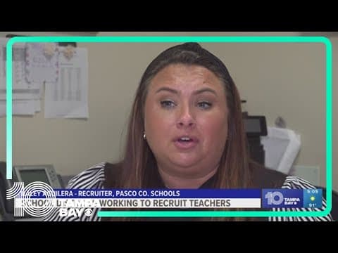 Recruiters 'getting creative' to fill teacher vacancies across Tampa Bay