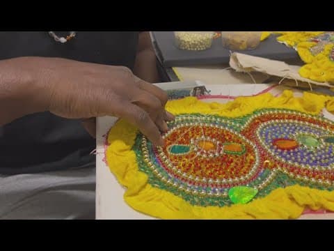 Mardi Gras Indians put final touches on suits for Fat Tuesday