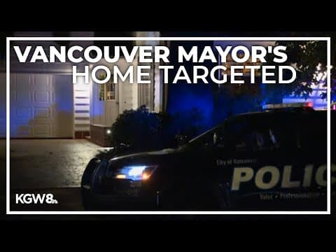 Police and firefighters respond to an arson call at Vancouver mayor's home
