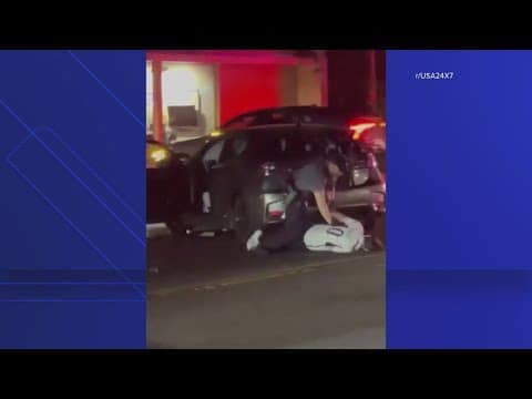 Driver charged with DUI after hitting multiple cars and pedestrian before crashing into a utility po