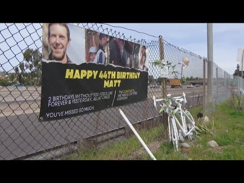 Bike memorial dedicated to San Diego father destroyed over the weekend in Mission Valley
