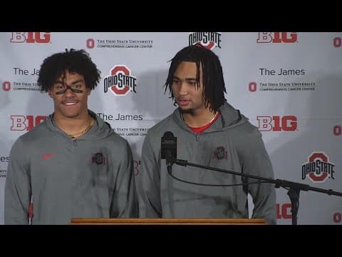 C.J. Stroud, Kamryn Babb postgame interview | Ohio State-Indiana