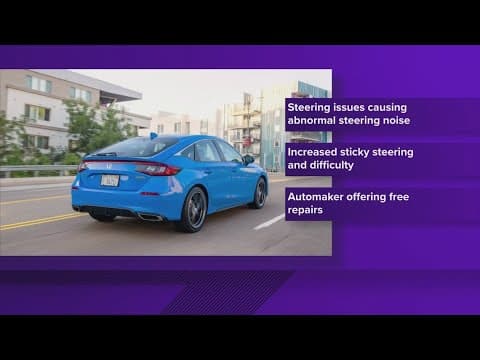 Nearly 2 million Honda, Acura vehicles recalled due to steering issue