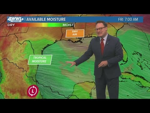 Friday 5pm Tropical Update: Watching development in southwestern Gulf, could increase rain chances