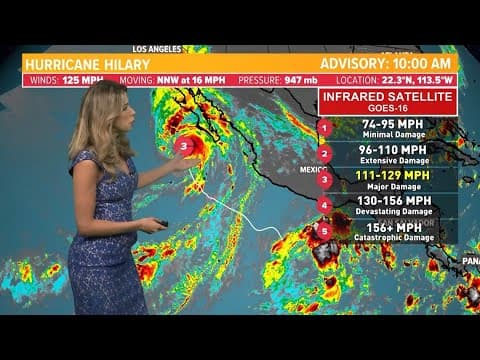 Tropical update: Tracking Hurricane Hilary and four tropical waves